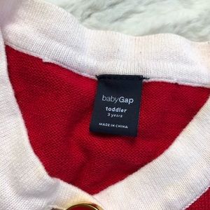 GAP Shirts & Tops - GAP Red with white trim nautical sweater 3T GAP Shirts & Tops - GAP Red with white trim nautical sweater 3T